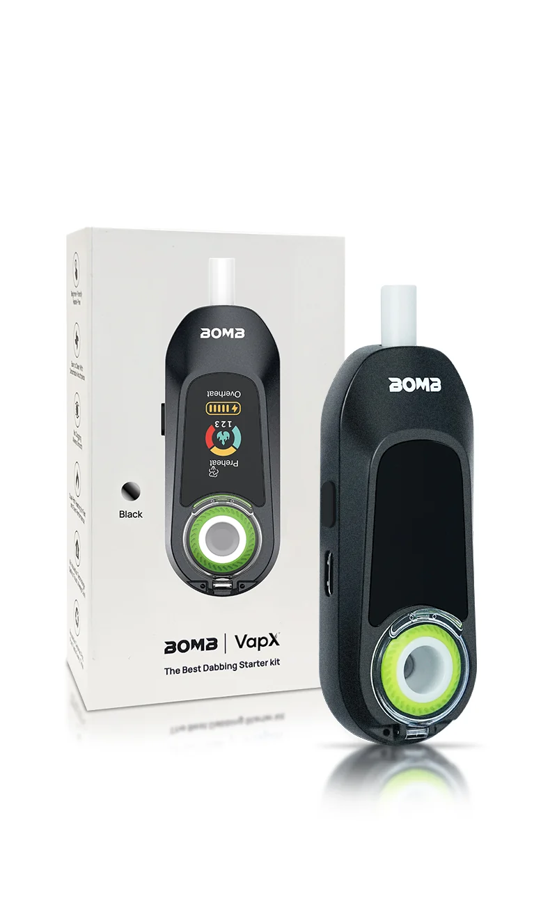 New Bomb × VapX Magic Bean Mobile Concentrate Vaporizer- Onyx Black - Image 5