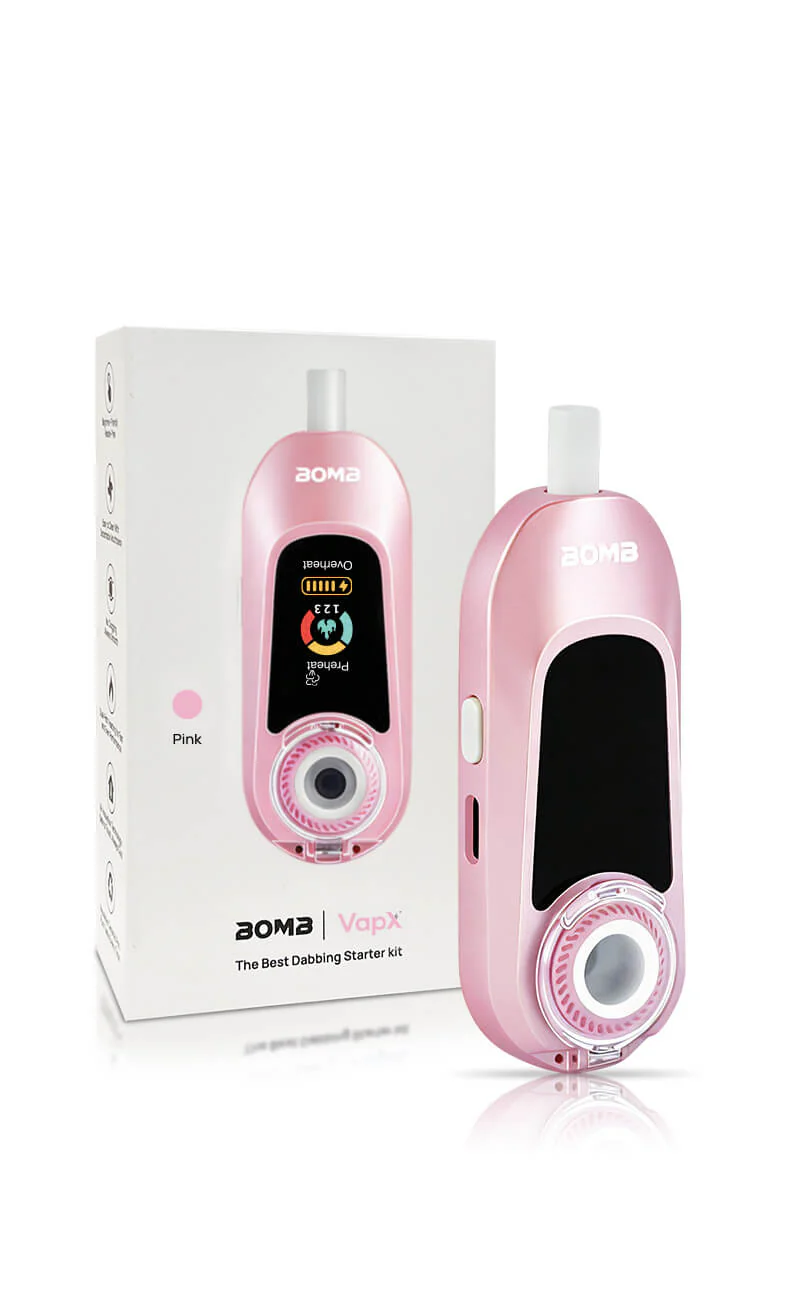 New Bomb × VapX Magic Bean Mobile Concentrate Vaporizer- Sakura Pink - Image 5